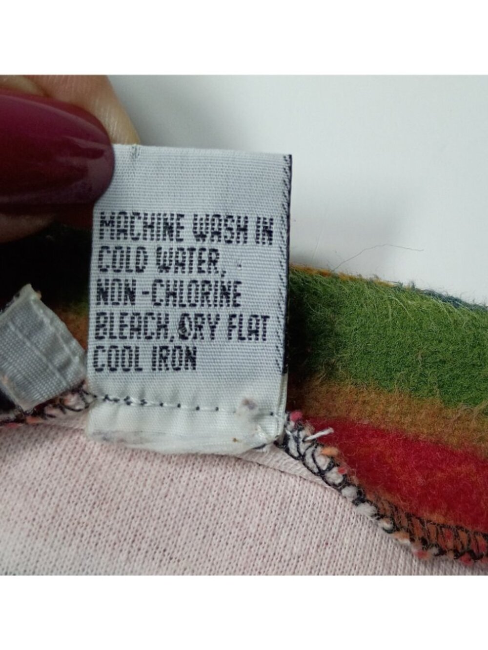 Vintage Red Rover Blanket Wrap Midi Skirt L Southwest Boho Festival Western - Picture 7 of 7